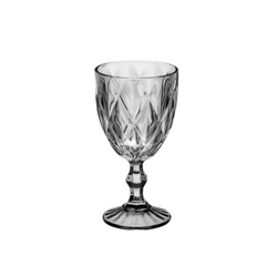 Taça Diamond Fume de Vidro 340ml - A Gourmet