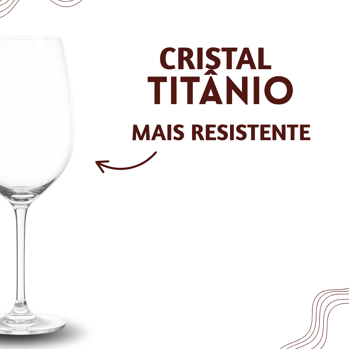 Taça Vinho Vidro Titanio Zurique 530ml