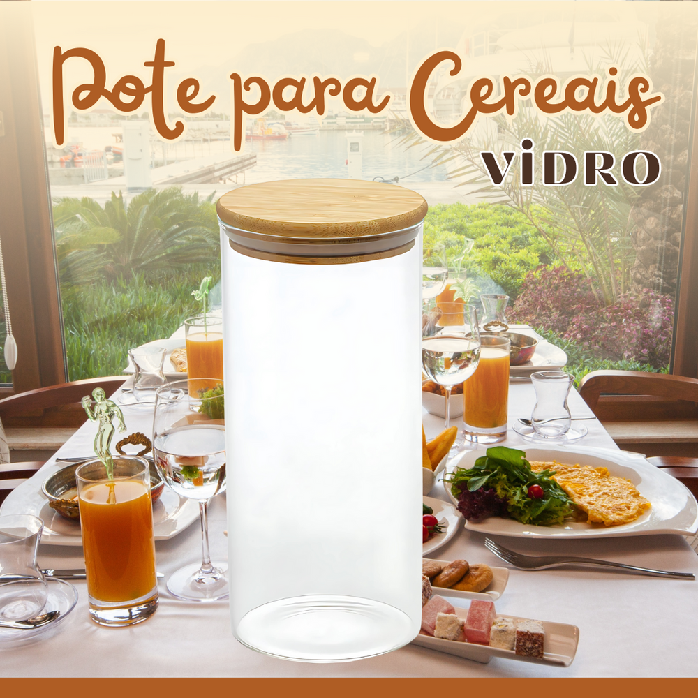 Pote C/ Tampa Bambu 1,4L - A Gourmet