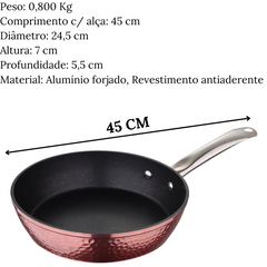 Frigideira Saphire Rose Aluminio Forjado Glob Imports