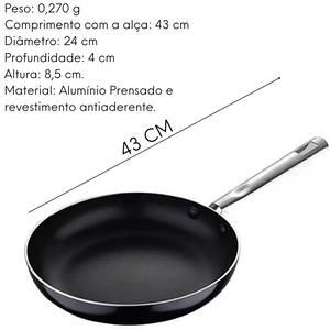 Frigideira Pixel Pro de Aluminio Glob Imports