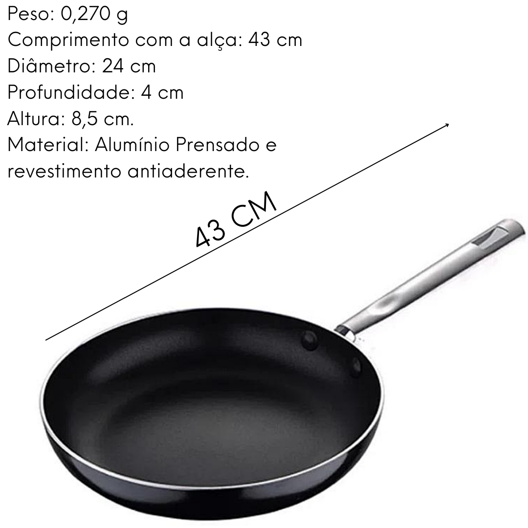 Frigideira Pixel Pro de Aluminio Glob Imports