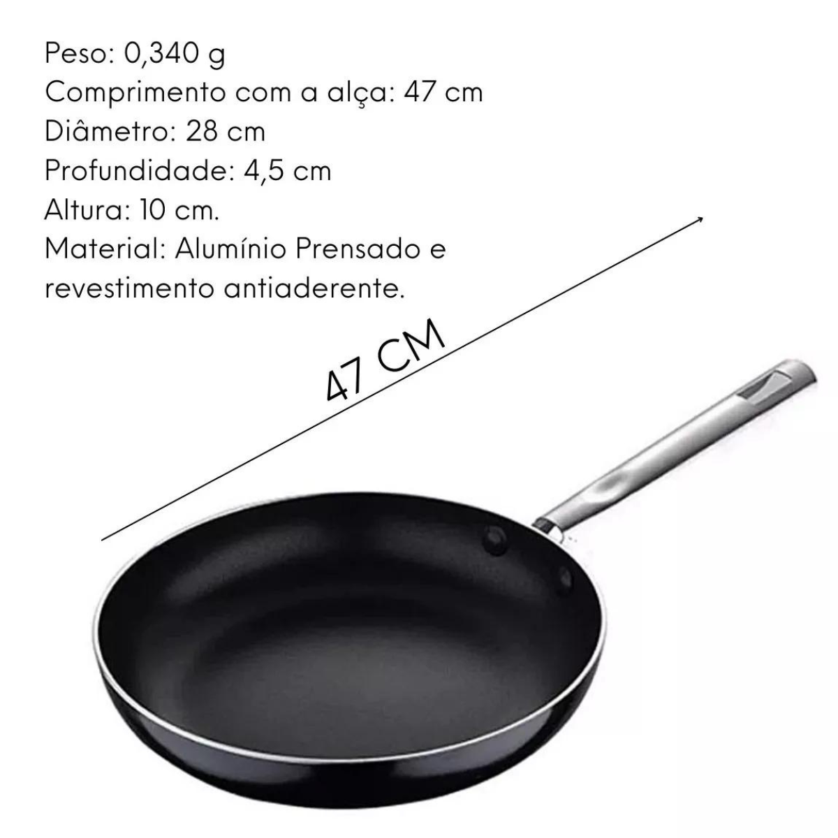Frigideira Pixel Pro Indução 47cm - A Gourmet