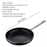 Frigideira Pixel Pro Indução 47cm - A Gourmet