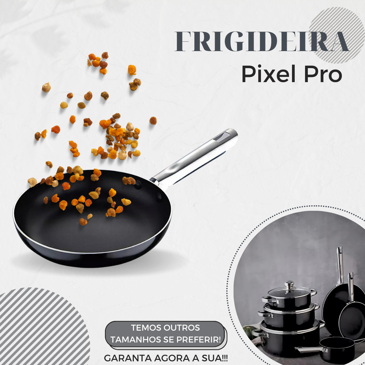 Frigideira Pixel Pro Indução 47cm - A Gourmet