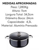 Caçarola Pixel Pro 4,3L - A Gourmet