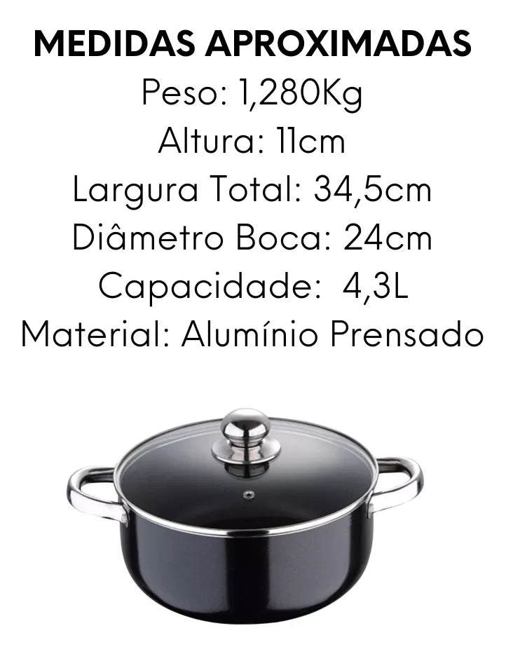 Caçarola Pixel Pro 4,3L - A Gourmet