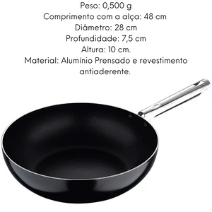 Frigideira wok Pixel Pro Bergner Glob Imports