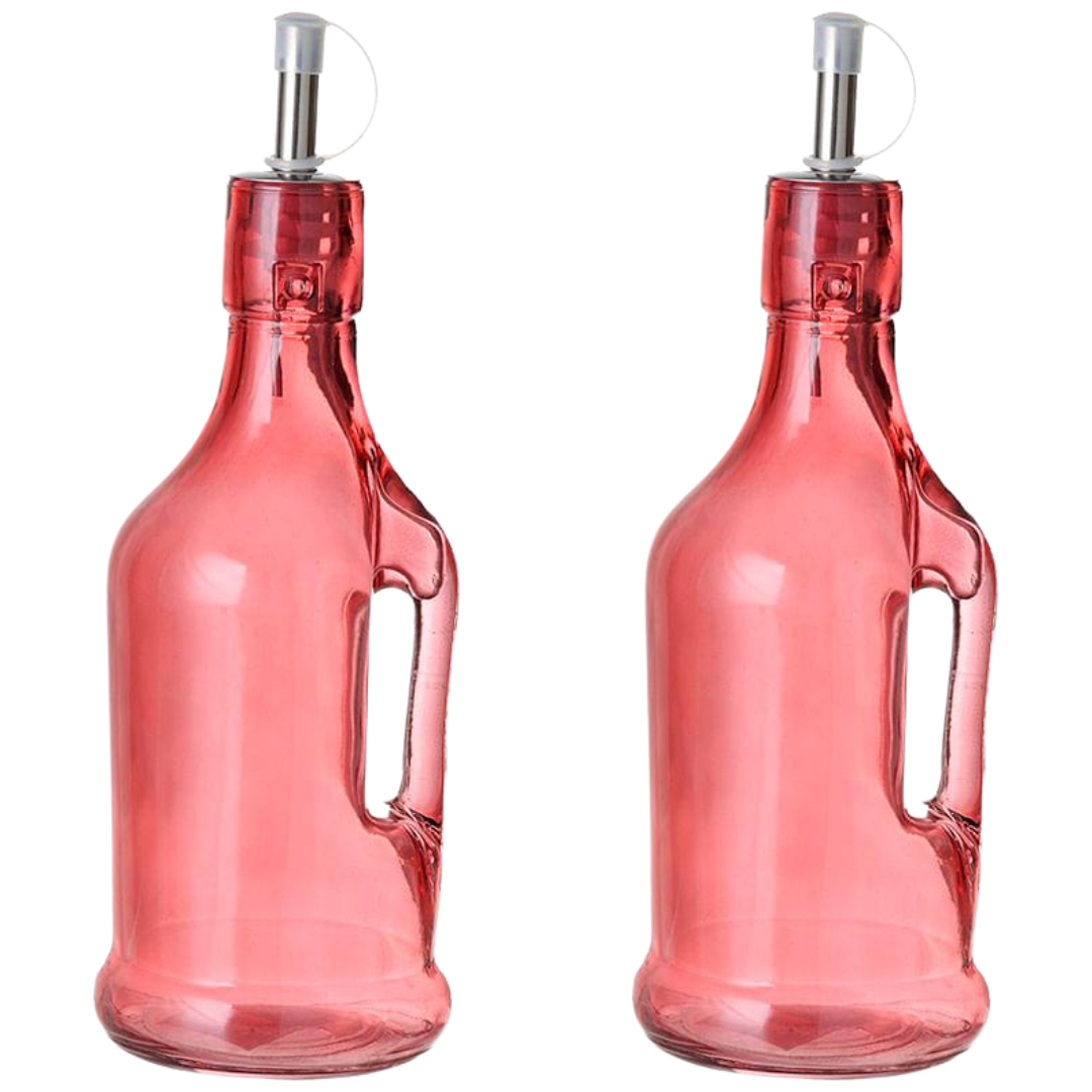 Galheteiro de Vidro Vermelho 200ml Etilux