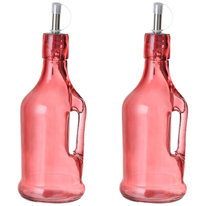 Galheteiro de Vidro Vermelho 200ml Etilux