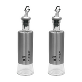 Galheteiro Diamond 300ml de Vidro e Aço Inox Hauskraft