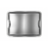 Bandeja inox Retangular 43cm