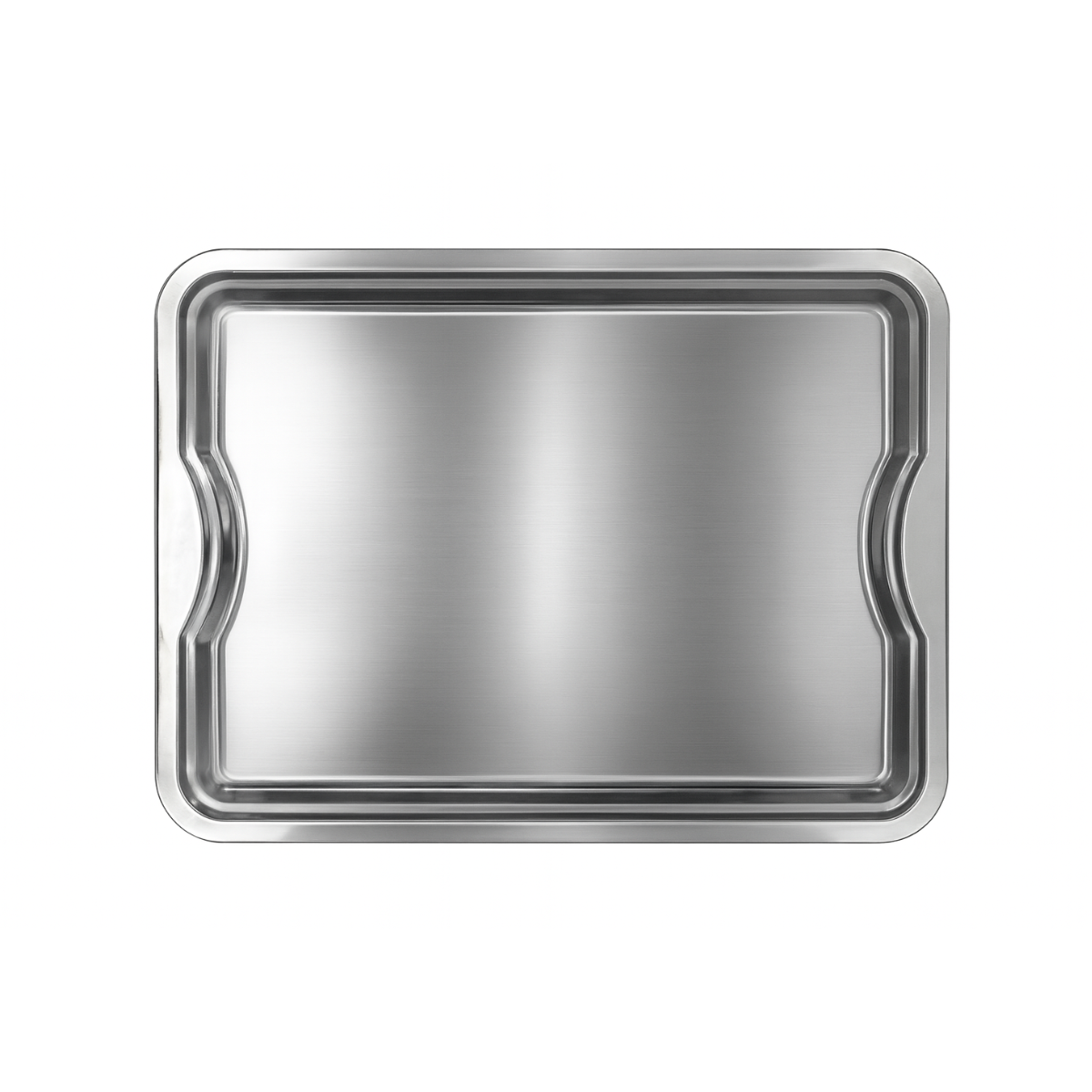Bandeja inox Retangular 43cm