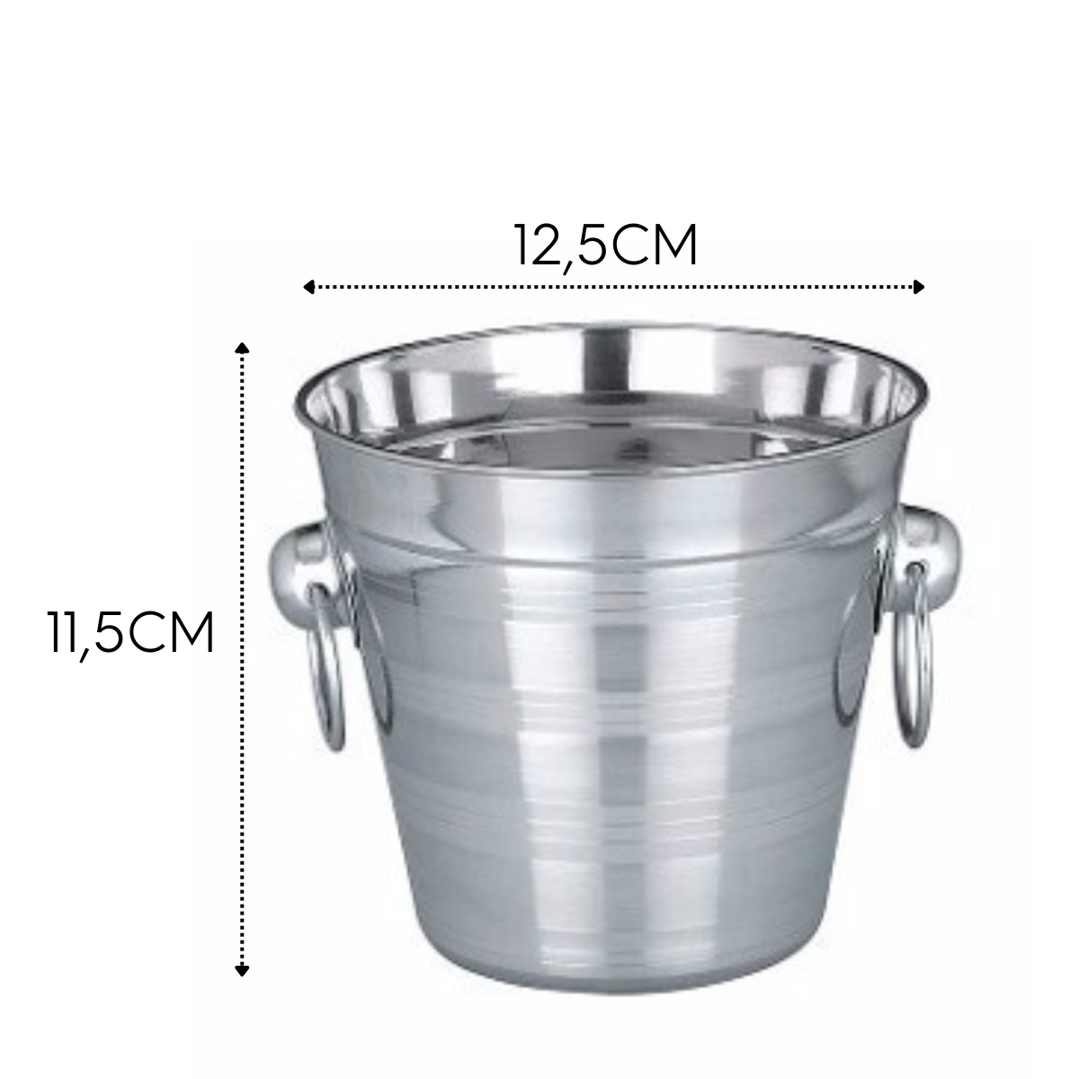Balde de Gelo em Aço inox de 1L GP