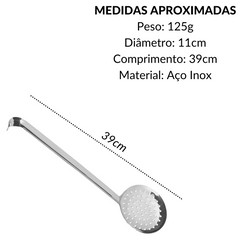 Escumadeira Aço Inox Virola