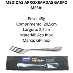 Garfo de Mesa em Aço Inox GP - A Gourmet
