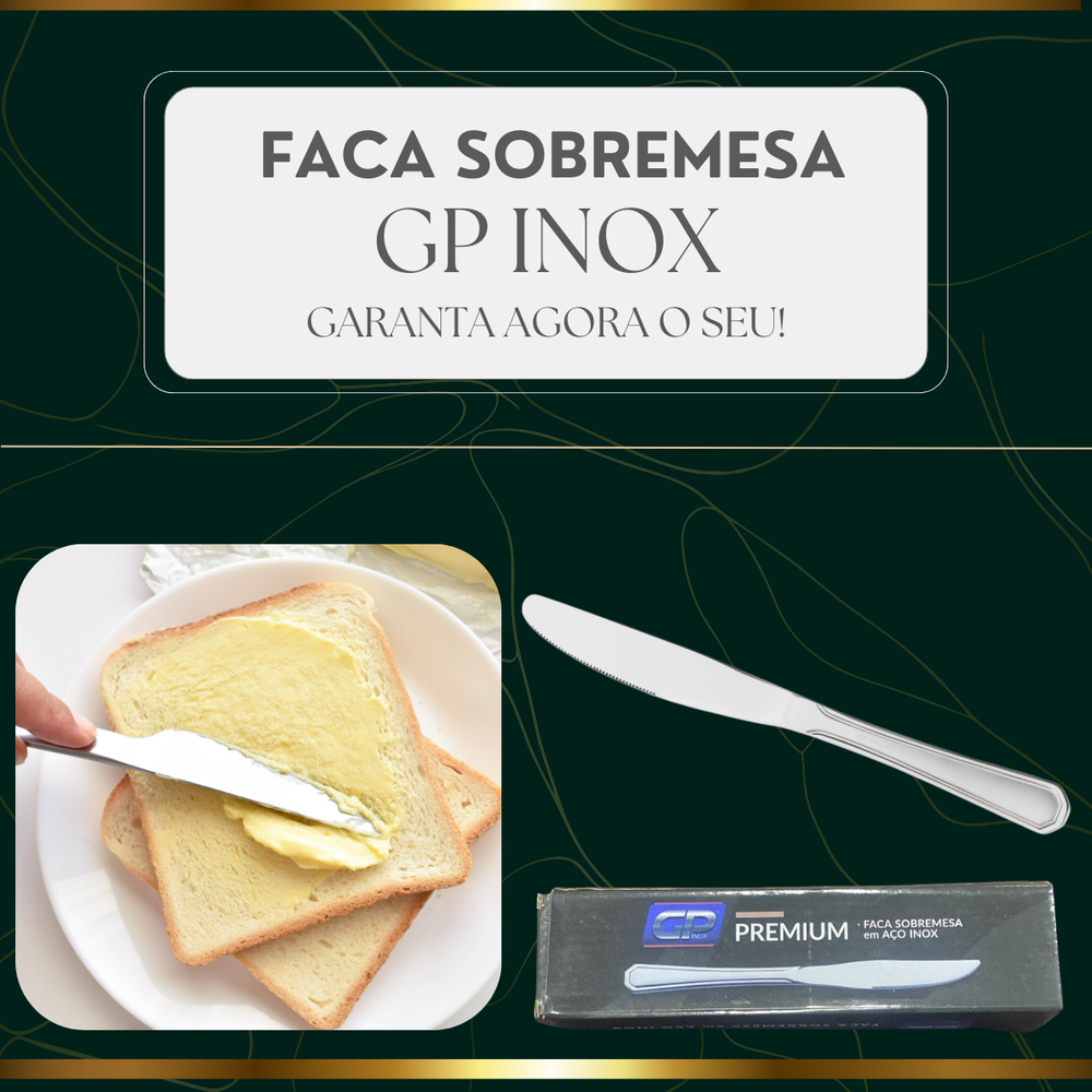 Faca de Sobremesa Premium GP Aço Inox - A Gourmet