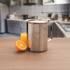 Jarra de aço inox c/ Tampa Separador de Gelo 2L - A Gourmet