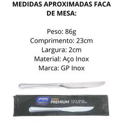 Faca de Mesa GP em Aço inox - A Gourmet