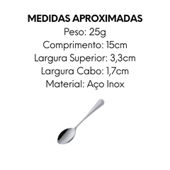 Colher de Chá Premium de Aço Inox - A Gourmet
