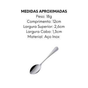 Colher de Café Premium de Aço Inox - A Gourmet