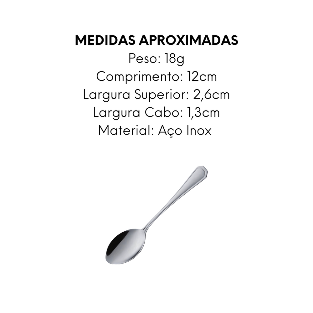 Colher de Café Premium de Aço Inox - A Gourmet