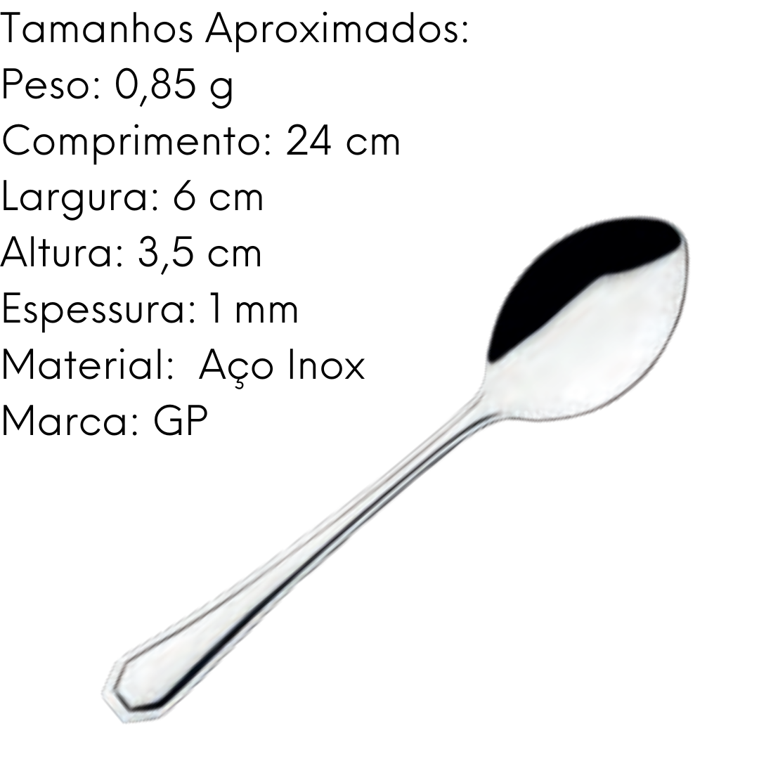 Colher Arroz Premium Inox 24cm