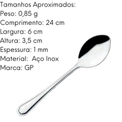 Colher Arroz Premium Inox 24cm