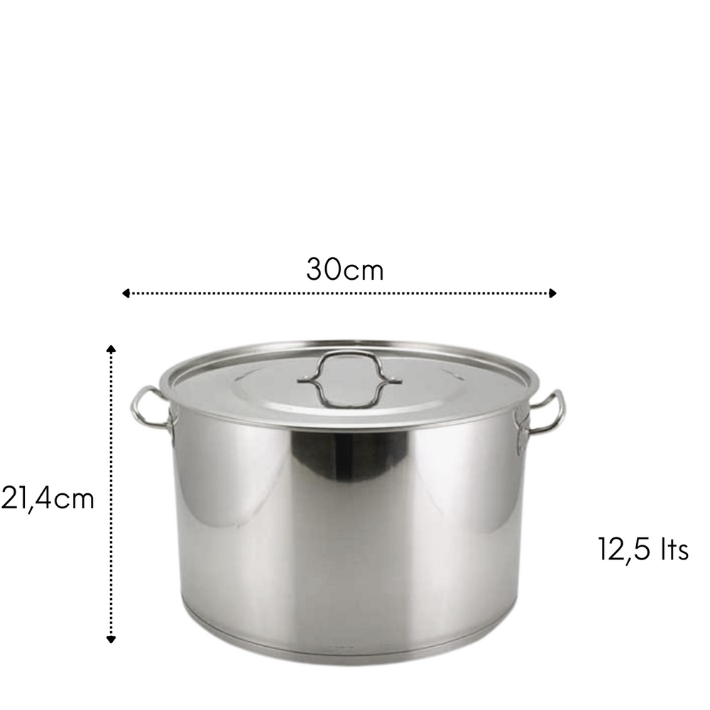 Caçarola de Aço Inox 12,5L GP
