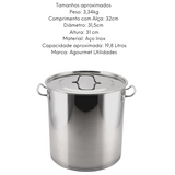 Caldeirão de Aço Inox Fundo Triplo GP