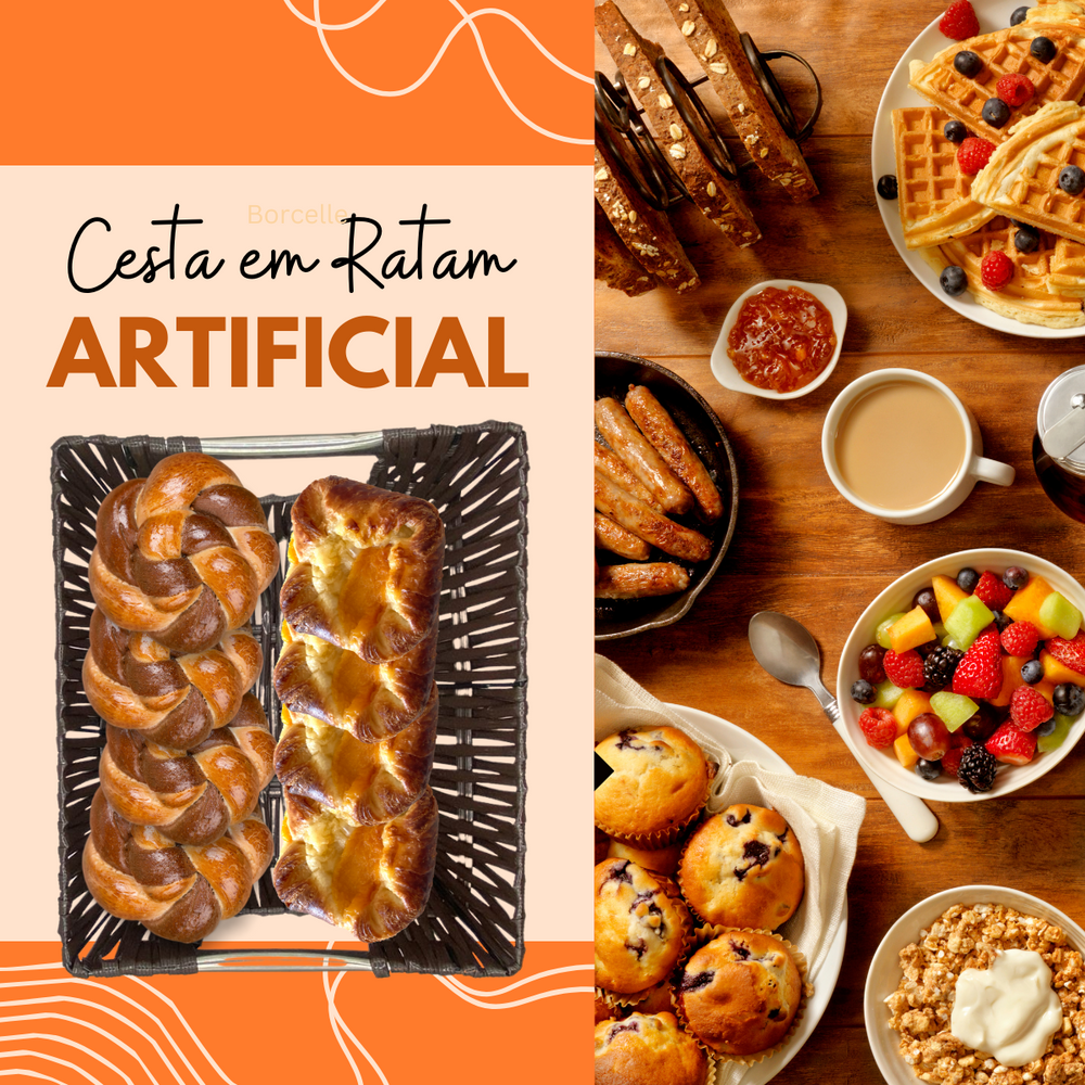 Cesta em Ratam Artificial - A Gourmet