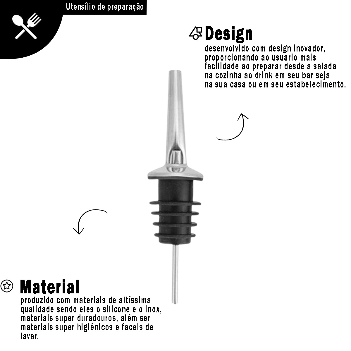 Bico Dosador Aço Inox