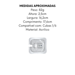 Tampa Acrilica Para Cuba - A Gourmet