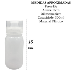 Bisnaga Com Bico 5 Furos Transparente 300ml GP