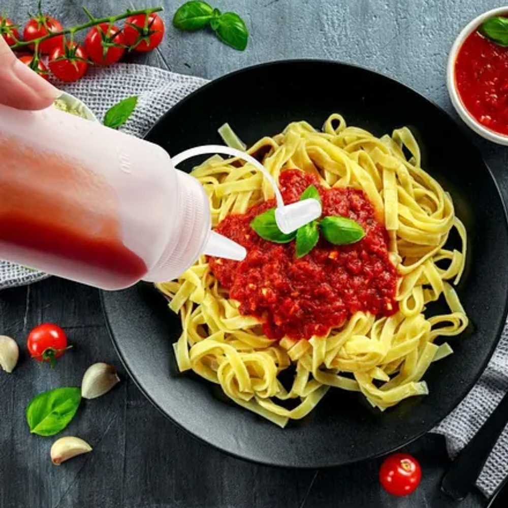 Bisnaga Graduada 1L Transparente Molho GP