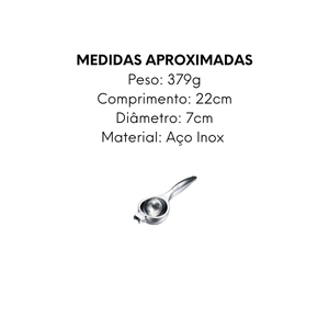 Espremedor de Limão em Aço inox - A Gourmet