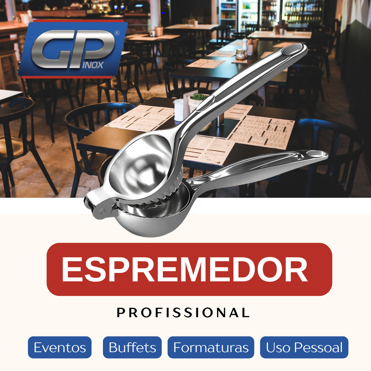 Espremedor de Limão em Aço inox - A Gourmet