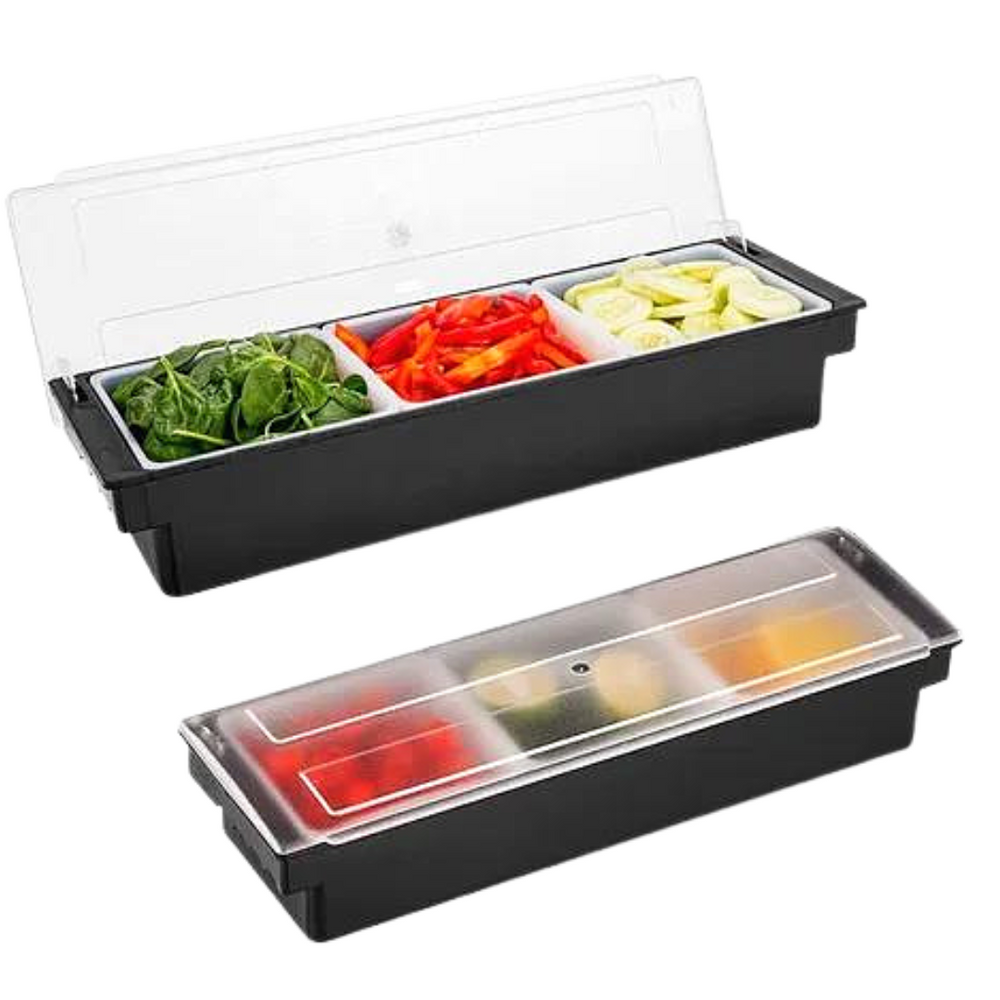 Porta Condimentos Com 3 Divisória e Tampa GP