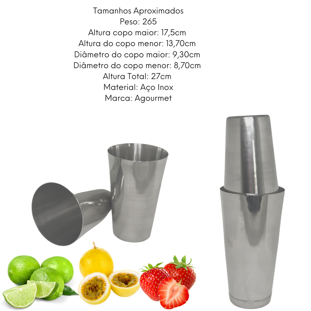 Coqueteleira Profissional em Aço Inox GP