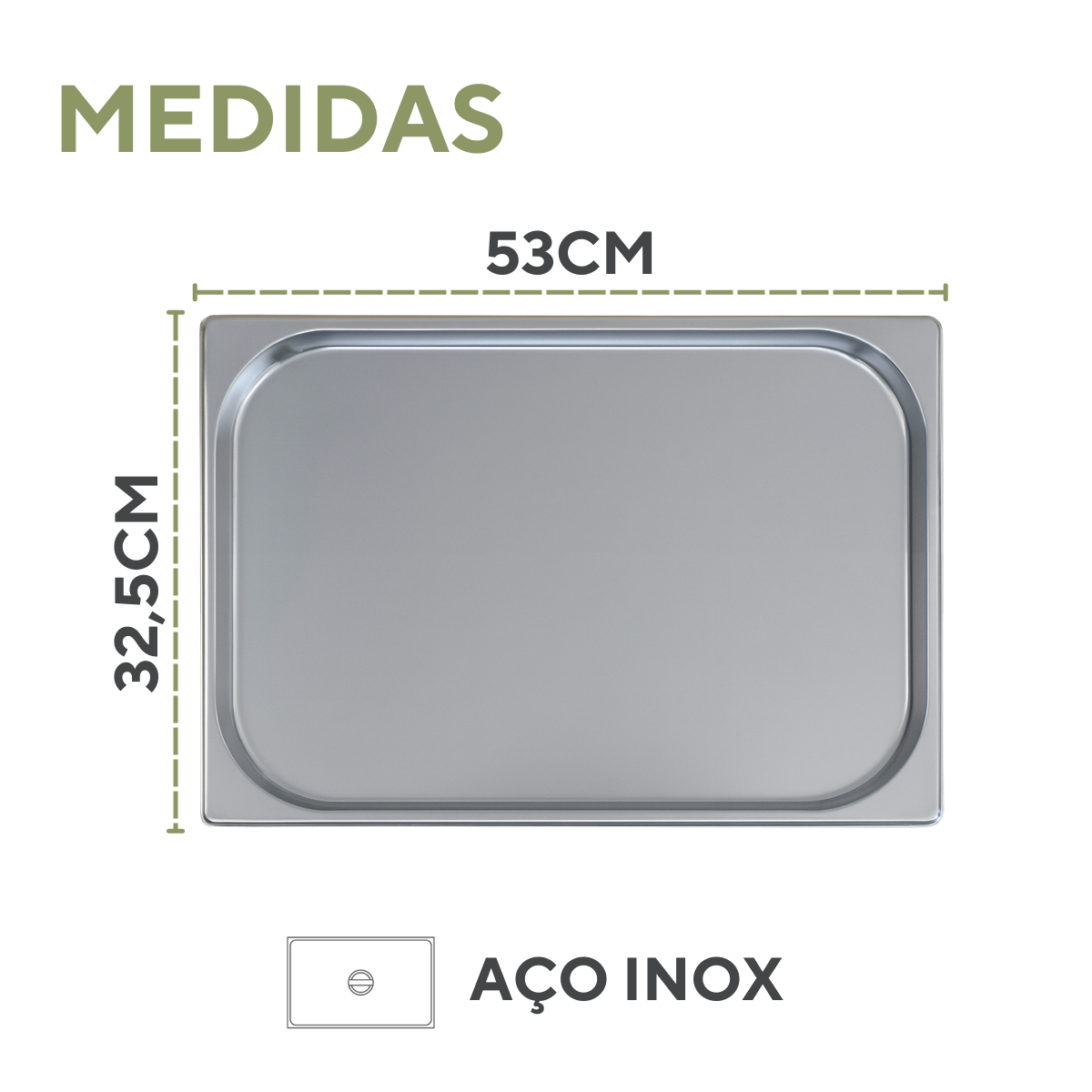 Cuba Gastronomica 1/1 Aço Inox