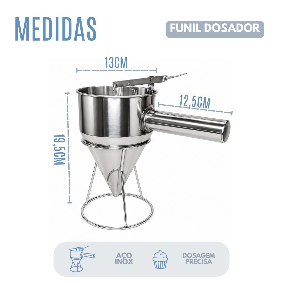 Funil Dosador de Massa