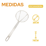 Escumadeira Fritura Aramado 78cm