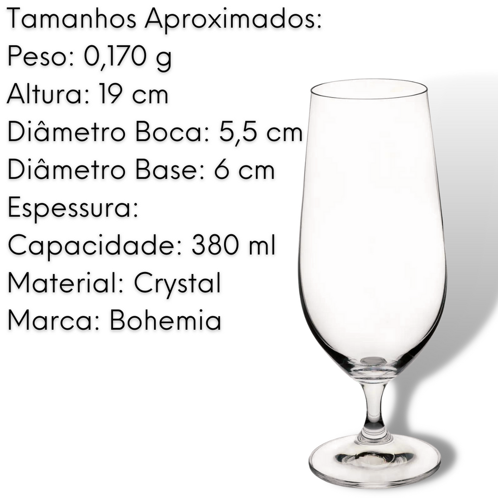 Taça de Cerveja Sommelier 380ml Etilux