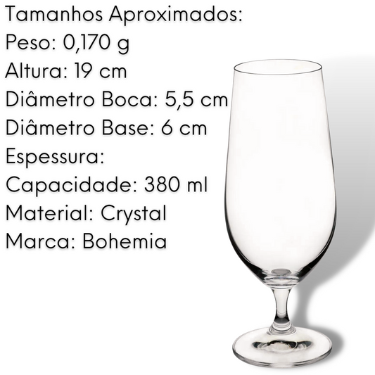 Taça de Cerveja Sommelier 380ml Cristal Ecológico