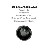 Tigela Saladeira Carine Preta 27cm Day Home