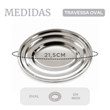 Travessa Aluminio Rasa Servir 21cm