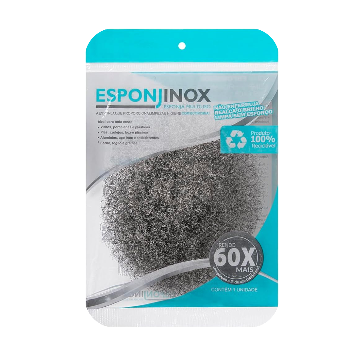 Esponja Multiuso Aço Inox