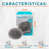 Esponja Multiuso Aço Inox