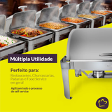 Rechaud Basculante Retangular Buffet