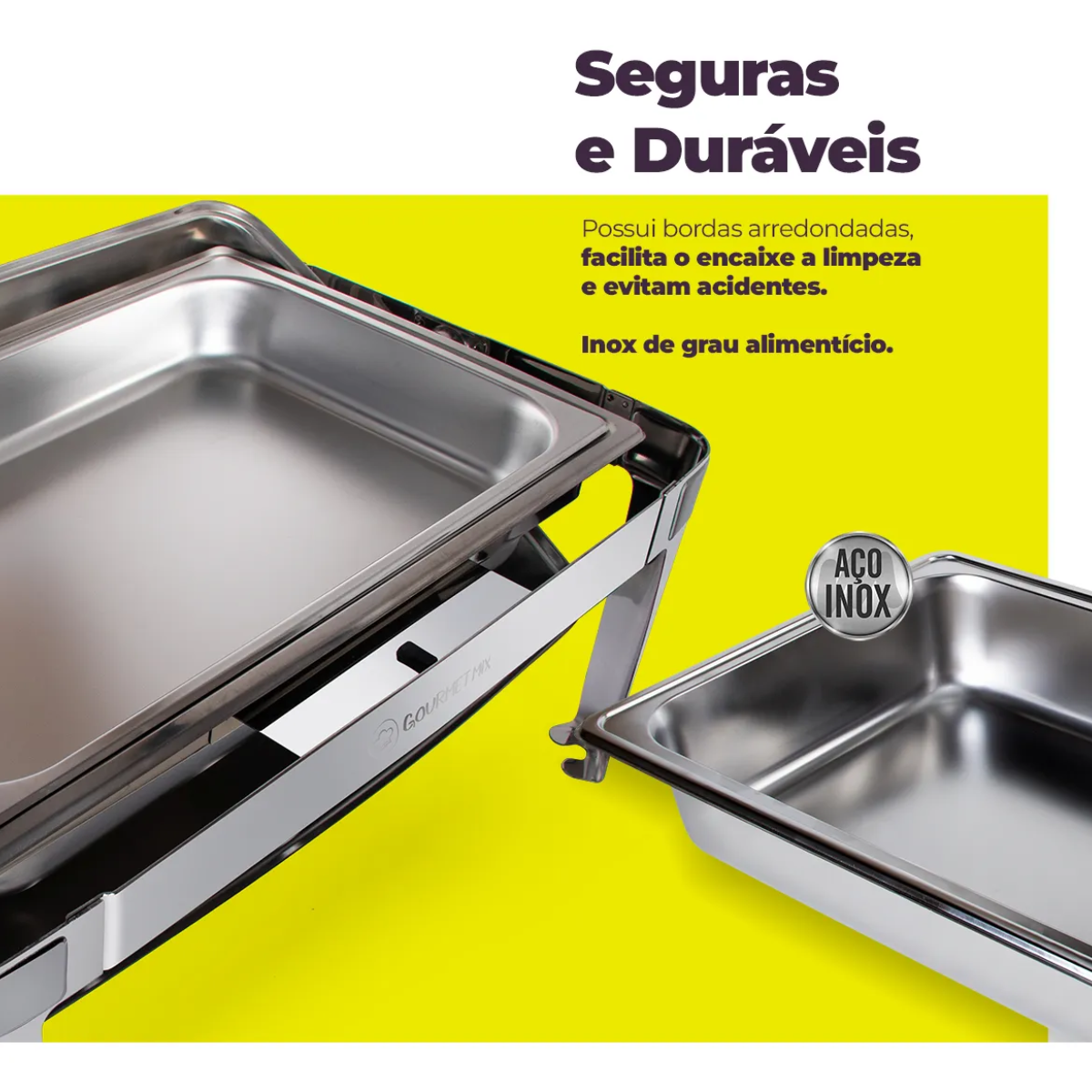 Rechaud Basculante Retangular Buffet